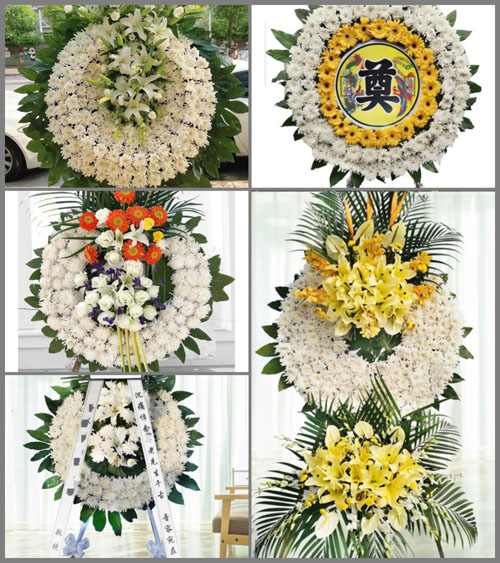 山东青岛莱西市姜山镇东李权庄村花圈速递